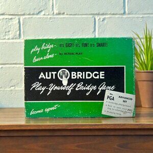 Vintage 1950sAuto Bridge PGA Advanced Set Play Yourself Bridge Games